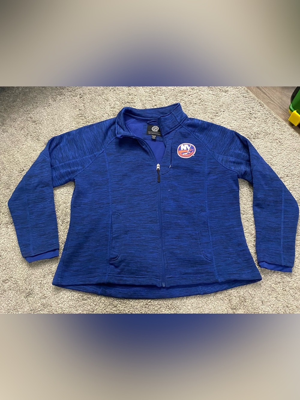 Women's Royal Blue Full-Zip Team Jacket with Patch